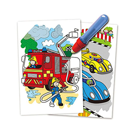 Water Magic Sihirli Boyama Kitabı Taşıtlar +3 Yaş