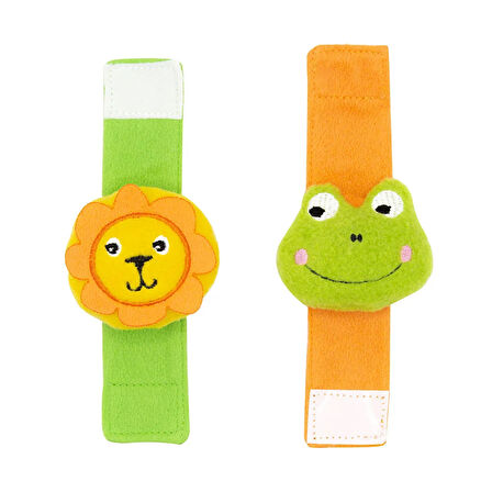 Çıngıraklı Çorap Ve Bileklik Aslan ve Kurbağa