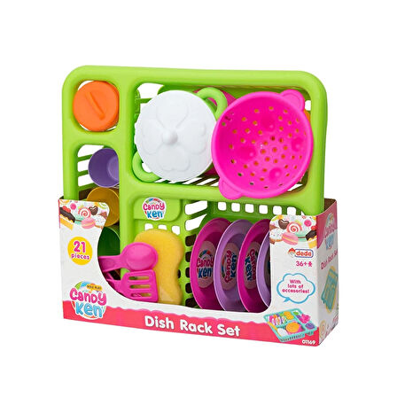 Dede Candy Bulaşık Seti Asortili