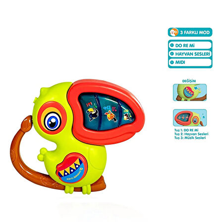 Isıklı Ve Muzıklı Kus Bebek Pıyanosu