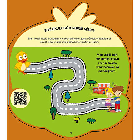 Sevimli Dostlar Şaşkın Ördek Eğlenelim Öğrenelim Bebek Kitabı