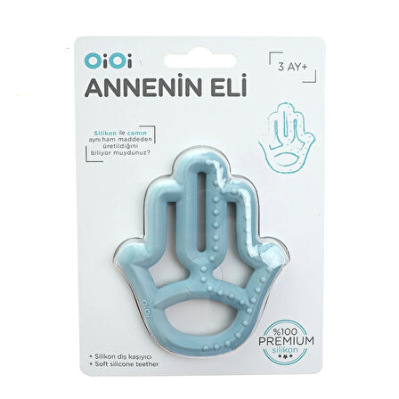 Silikon Diş Kaşıyıcı Annenin Eli Mavi