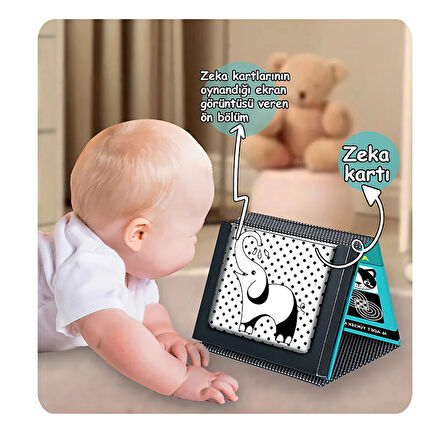 Tummy Time Zeka Kartları Güvenli Bebek Aynası