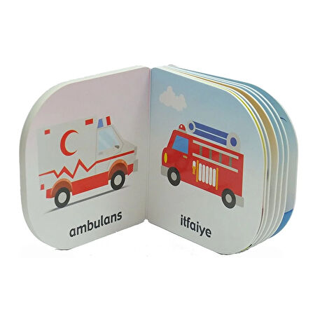 Minik Kitaplar Dizisi Taşıtlar Eğitici Bebek Kitabı