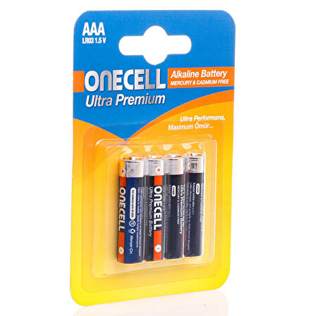 Ultra Premium Alkalin AAA Boy Pil 4lü