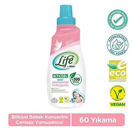 Life by Fakir Baby %100 Bitkisel Konsantre Yumuşatıcı 1500 ml (60 yıkama)