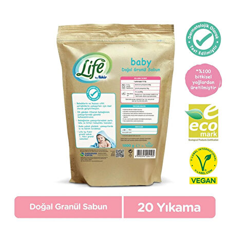 Life by Fakir Baby Doğal Granül Sabun 1000 gr