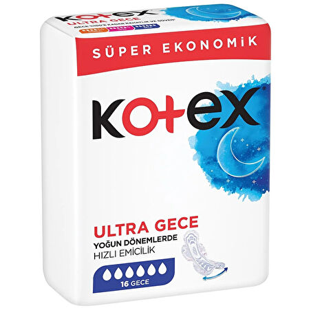 Kotex Ultra Ped Gece 16 Adet