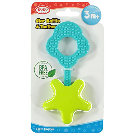 Yıldız Çıngıraklı Diş Kaşıyıcı Asortili