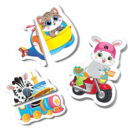 12-36 Ay İlk Magnet Puzzle - Taşıtlar