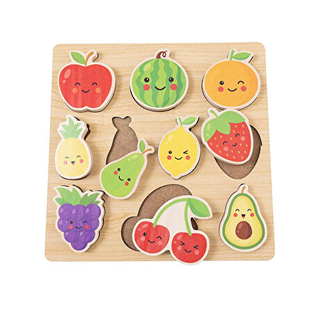 Meyveler 3D Ahşap Puzzle