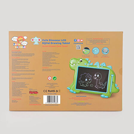 LC Sevimli Dinazor Çizim Tableti 10 İnç