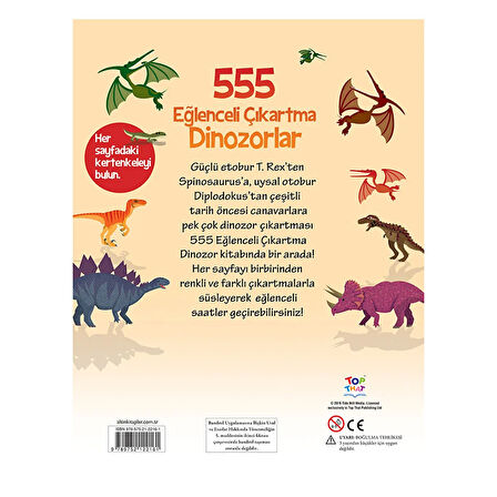 555 Eğlenceli Çıkartma - Dinozorlar