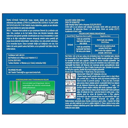 Elektro Likit Sivrisineksiz Etkin Koruma 60 Gece Yedek Şişe