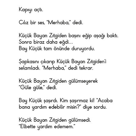 KÜÇÜK Kadın ZITGİDEN