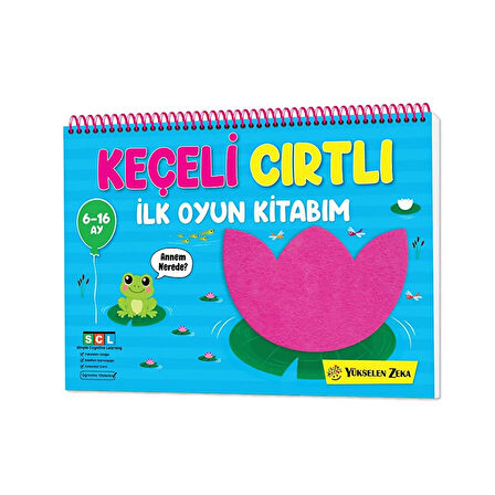 6-16 Ay İlk Cırt Cırtlı Keçeli Etkinlik Kitabım - İlk Oyun Kitabım