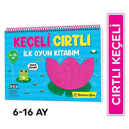 6-16 Ay İlk Cırt Cırtlı Keçeli Etkinlik Kitabım - İlk Oyun Kitabım