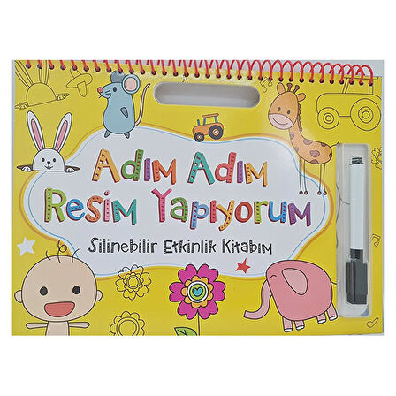 Adım Adım Resim Yapıyorum Eğitici Bebek Kitabı