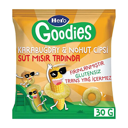 Süt Mısırlı Karabuğday Nohut Cips 30 gr