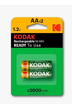 Kodak 2600 Mah Şarjlı 2'li Kalem Pil 5006517