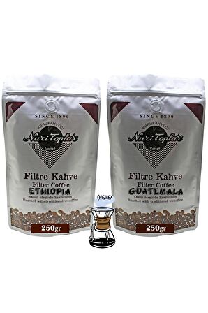 Nuri Toplar Filtre Kahveleri Ethiopia Ve Guatemala Yöresel Paket 2x250 Gram