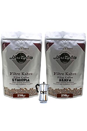 Nuri Toplar Filtre Kahveleri Kenya Ve Ethiopia Yöresel Paket 2x250 Gram