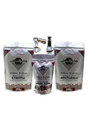 Nuri Toplar Filtre Kahve Ethiopia Ve Guatemala House Blend 3'lü Paket