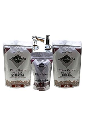 Nuri Toplar Filtre Kahve Ethiopia Ve Brazil House Blend 3'lü Paket