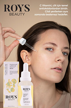 ROYS Beauty Vitamin C Serum Aydınlatıcı & Renk Tonu Eşitleyici 30 Ml
