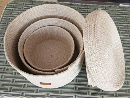 6 PARÇA MATRUŞKA SEPET HURÇ DÜZENLEYİCİ 20*30CM(KAPAK HARİÇ)