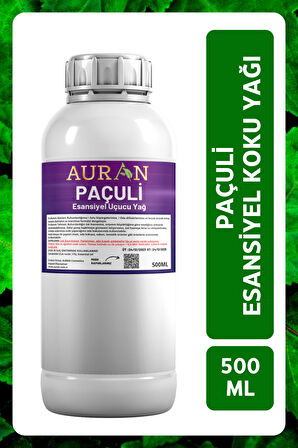 Paçuli Esansiyel Uçucu Yağ Esans Koku Yağı Hobi Esans Mum Sabun Oda Kokusu 500ml