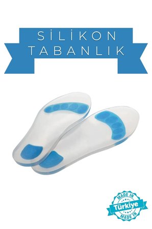 501 - Silikon Tabanlık Tam Ortopedik Anatomik Silikon Ayakkabı Tabanlığı Topuk Dikeni Tabanlık