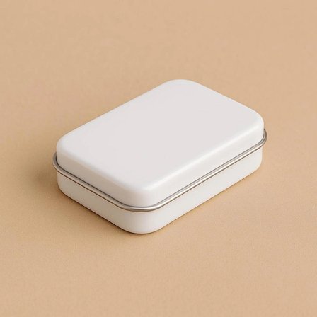 97x58x22 mm Beyaz Metal Açılır Kapanır Kutu | Çok Amaçlı Organizer Takı Oyuncak Sigara Kutusu Snack Box