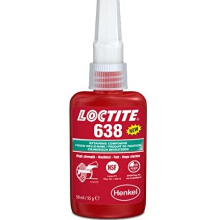 Loctite 638 Yüksek Mukavemetli Civata Sabitleyici 50 ml