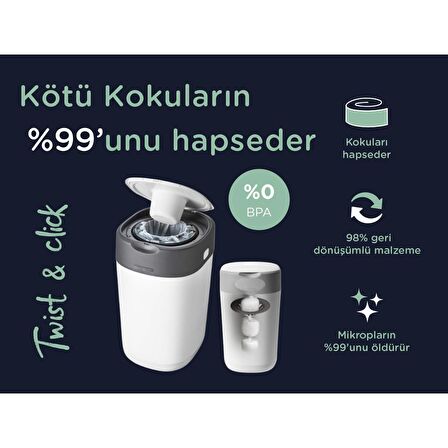 Tommee Tippee Twist Click Çöp Poşeti 3'lü