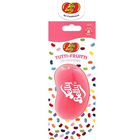 Jelly Belly 3D Hanging  Asma Koku Tutti Fruitti 18gr. Muz, Mandalina, Vanilya, Ahududu Aromalı