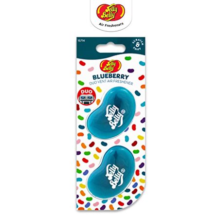 Jelly Belly DuoVent Kalotifer Geçme Koku Blueberry 14gr. Fesleğen, Y.Mersini, Vanilya Aromalı