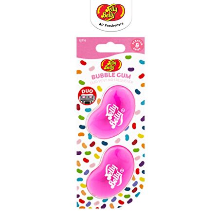 Jelly Belly DuoVent Kalotifer Geçme Koku BubbleGum 14gr. Sakız, Keklik Üzümü, Vanilya, Portakal Arom