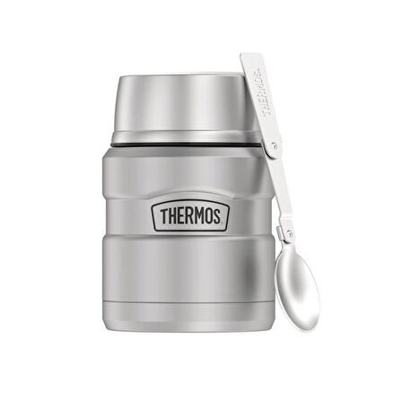 Thermos SK3000 Satinless King Kaşıklı Yemek Termosu 0,47 litre Matte Stainless Steel 