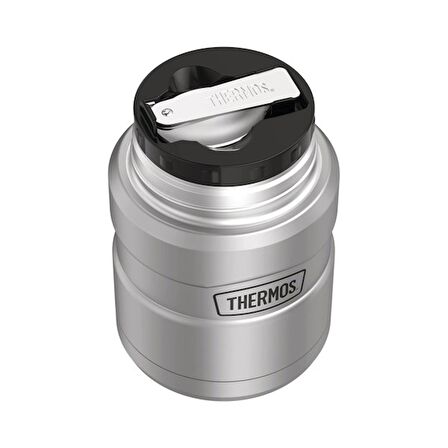 Thermos SK3000 Satinless King Kaşıklı Yemek Termosu 0,47 litre Matte Stainless Steel 