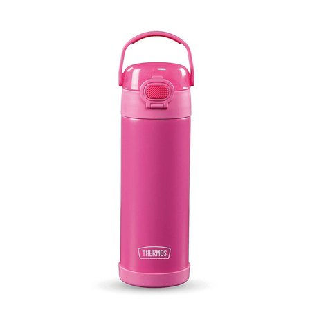 Thermos F422 Funtainer Çocuk Pipetli Termos 0,47 Lt Neon Pink