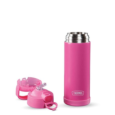 Thermos F422 Funtainer Çocuk Pipetli Termos 0,47 Lt Neon Pink