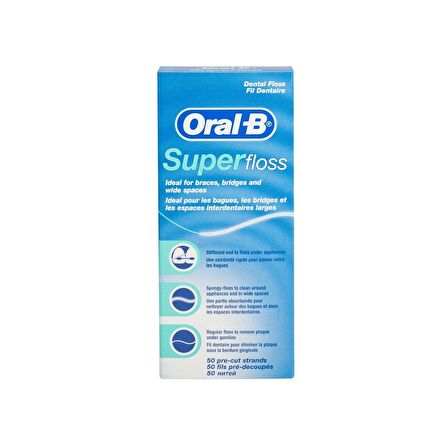 Oral-B Diş İpi Super Floss 50 Adet