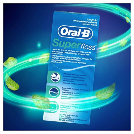 Oral-B Diş İpi Super Floss 50 Adet