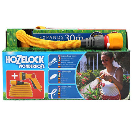 Hozelock 101261H Wonderhoze 30M Uzayan Hor.Set+Sprey Tabanca