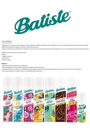 Batiste Sensitive Lightly Fragranced Kuru Şampuan 200 Ml