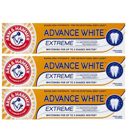 Arm Hammer Advance White Extreme (3 Tona Kadar Beyazlatıcı) Diş Macunu 75ml