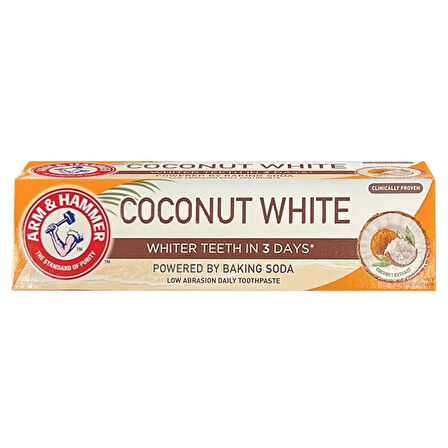 ARM & HAMMER COCONUT WHİTE DİŞ MACUNU 75 ML