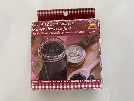 Kilner 12'li Set Kavurma Vakum Conta Pişirme Halkası, Cam, Şeffaf, 7 cm x 7 cm x 2,5 cm