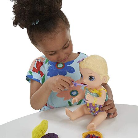 Baby Alive Lily İle Mama Eğlencesi E5841 Sarışın E5841- Yeni Seri